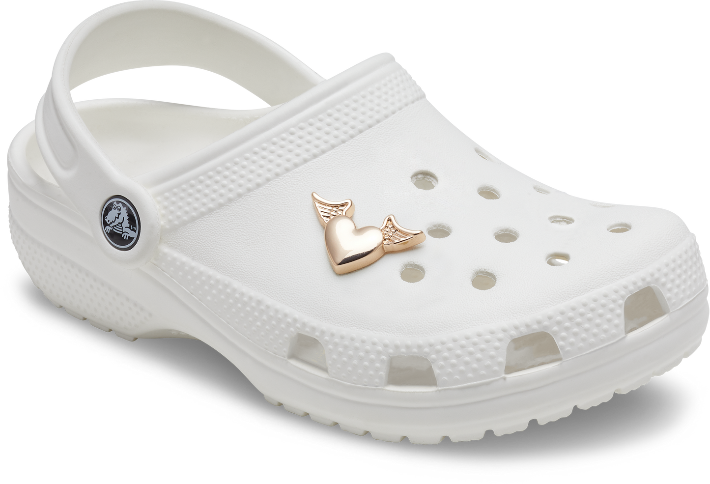 JIBBITZ GOLD HEART WITH WINGS