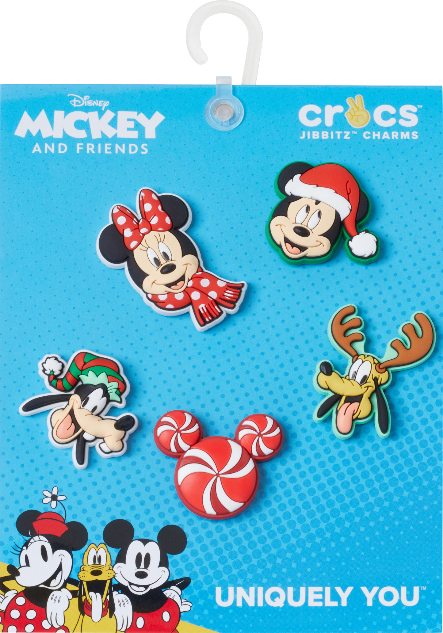 JIBBITZ MICKEY XMAS 5PCK