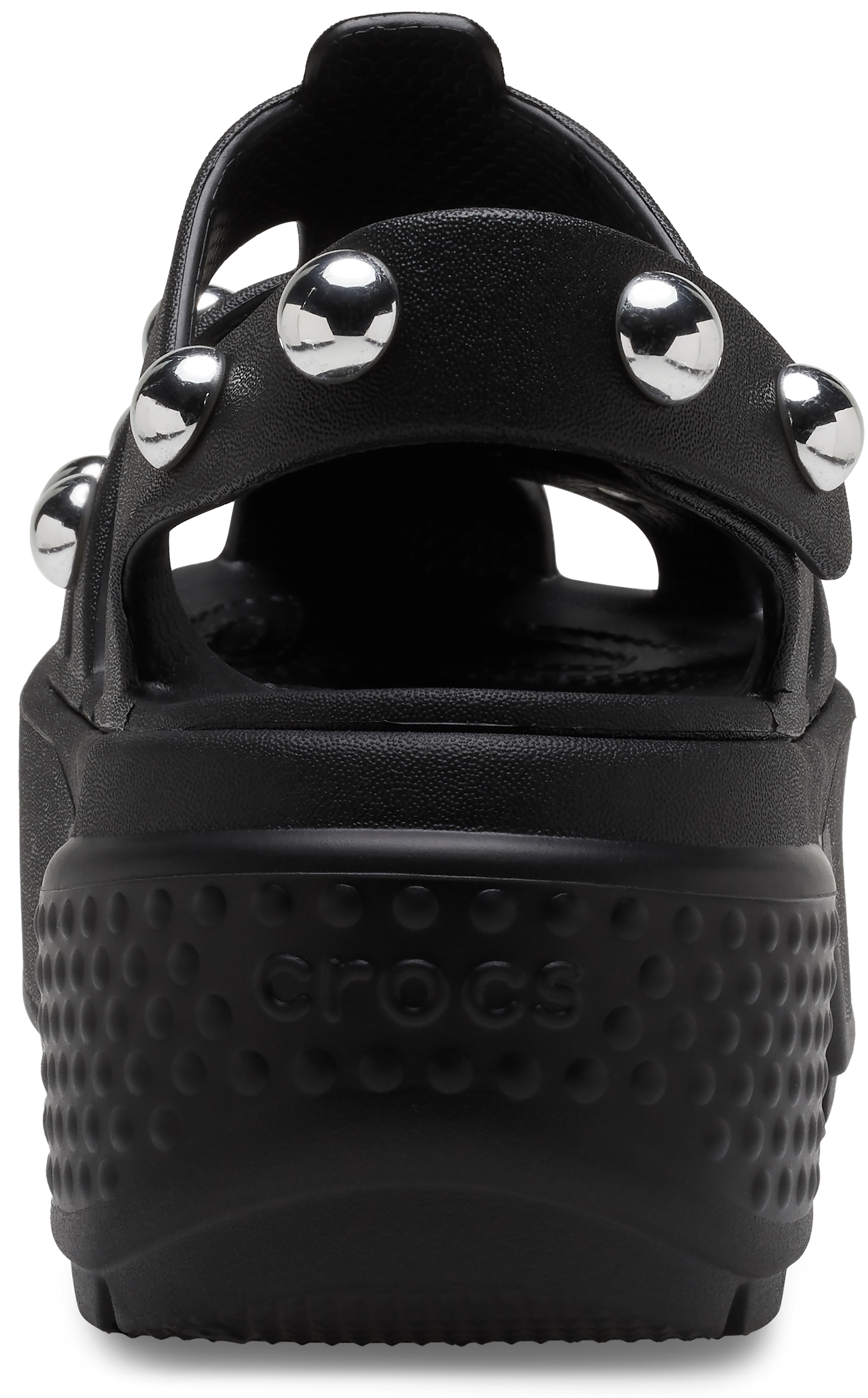 Crocs Stomp Studded Fisherman Sandals Black