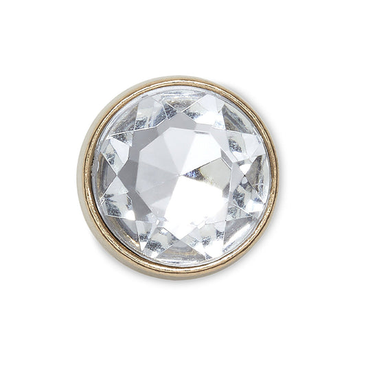 Jibbitz™ Gold Clear Gem