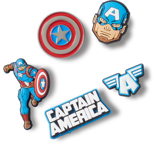Jibbitz™ Captain America 5 Pack