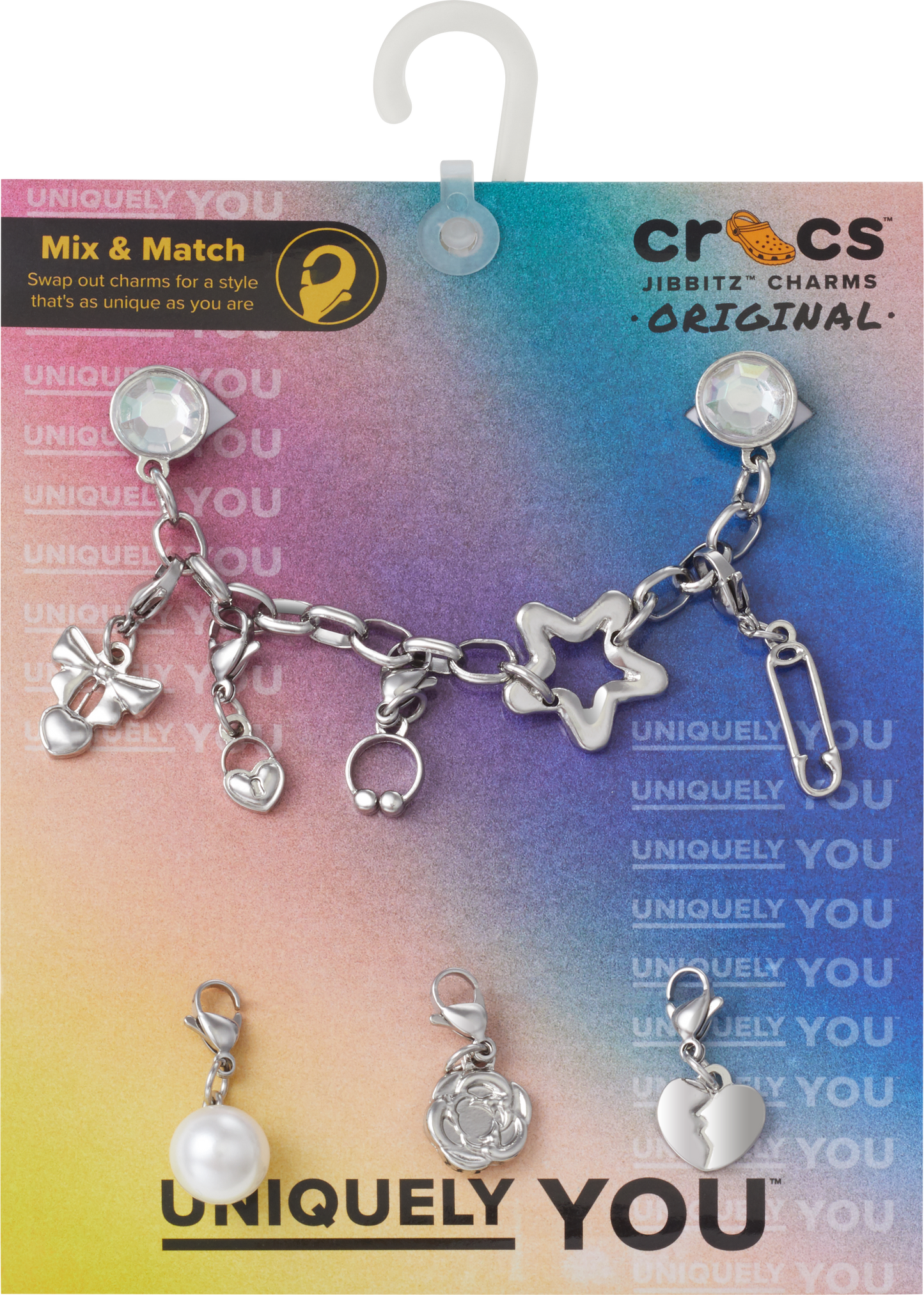 Jibbitz™ Removable Punk Silver