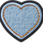 Jibbitz™  Denim Patch Heart