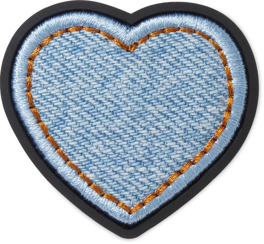 Jibbitz™  Denim Patch Heart