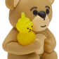 JIBBITZ BEAR HUGGING HONEY