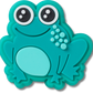 Jibbitz™  AQUA FROGGIE