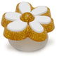 Jibbitz™ Gold and White Floral