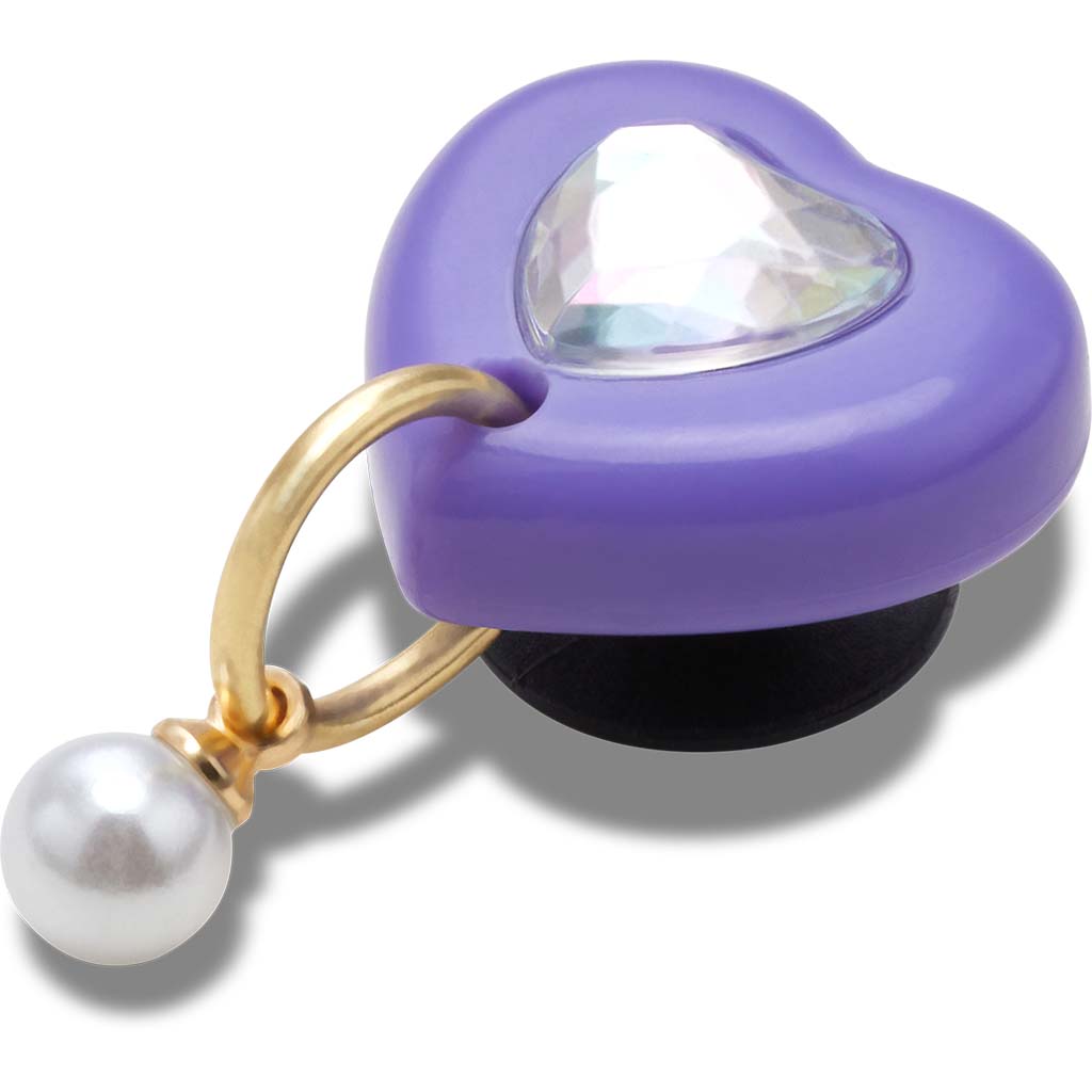 Jibbitz™ Purple Heart With Pearl