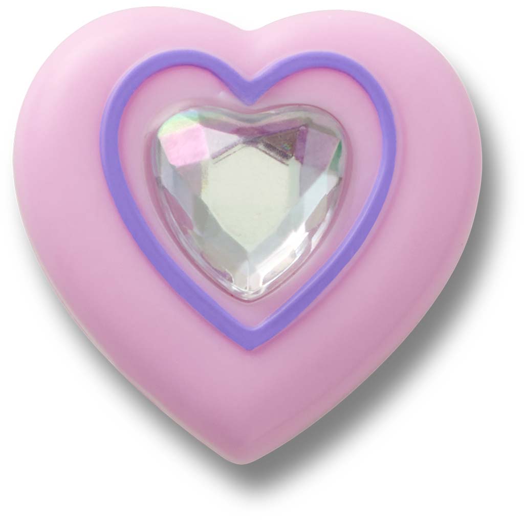 Jibbitz™ Pink Heart With Gem