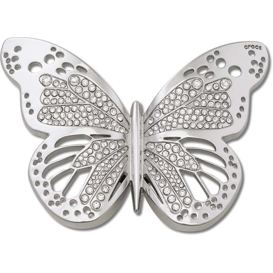 Jibbitz™ Silver Cutout Butterfly