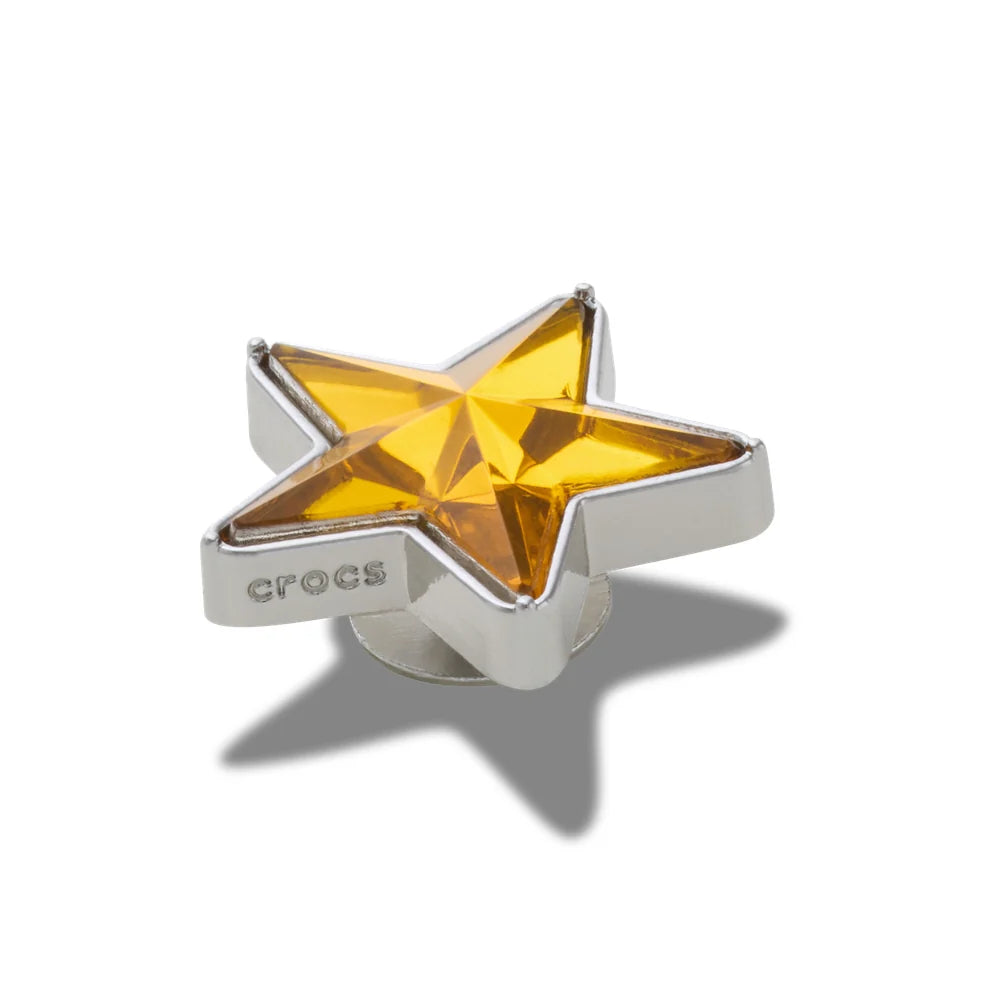Jibbitz™ Orange and Silver SMT Gem Star