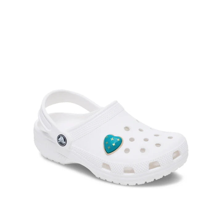 Jibbitz™  Turquoise and Gold Heart