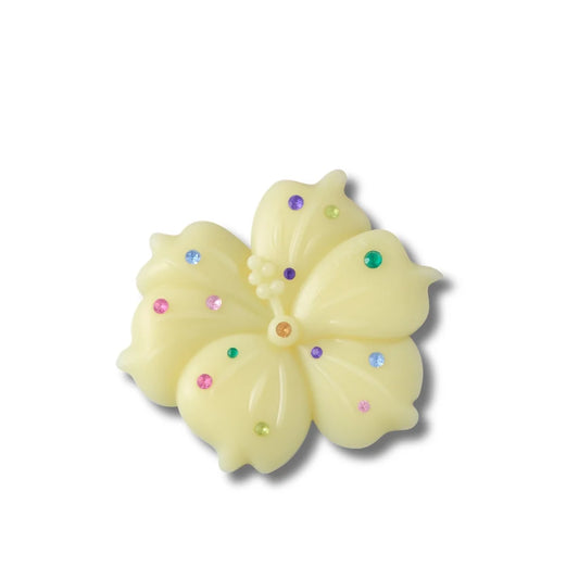 Jibbitz™ Mega Yellow Gem Hibiscus
