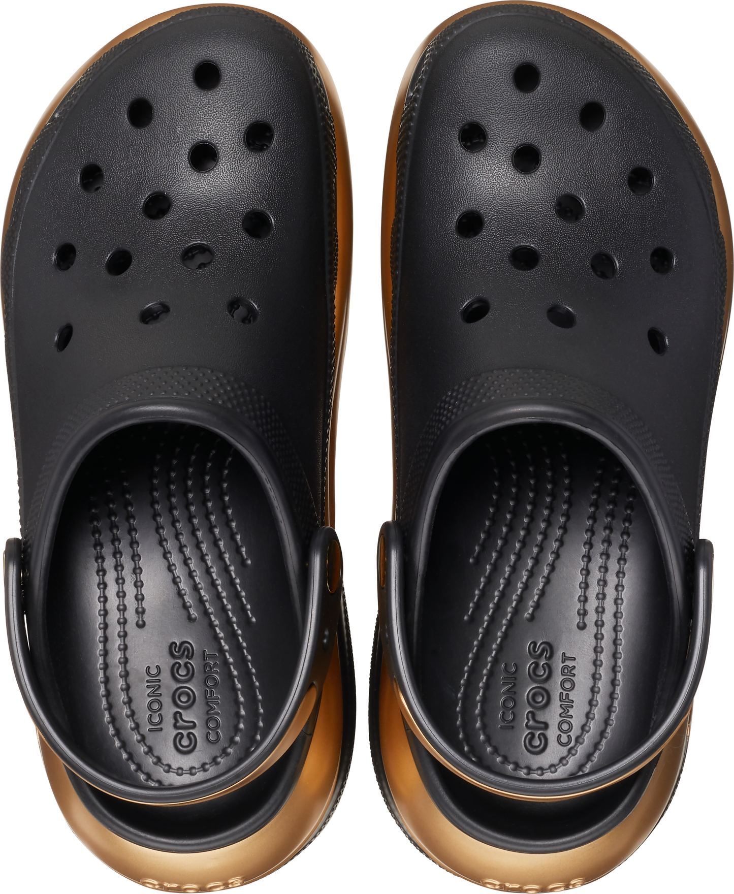 Crocs Mega Crush Metallic Clog Black / Gold