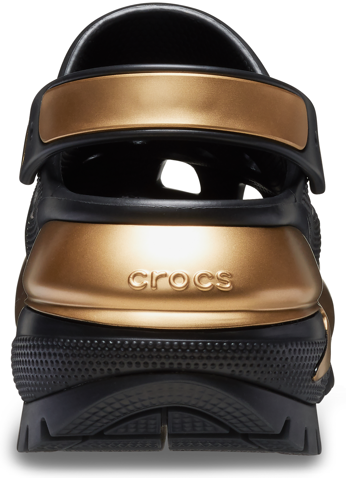 Crocs Mega Crush Metallic Clog Black / Gold