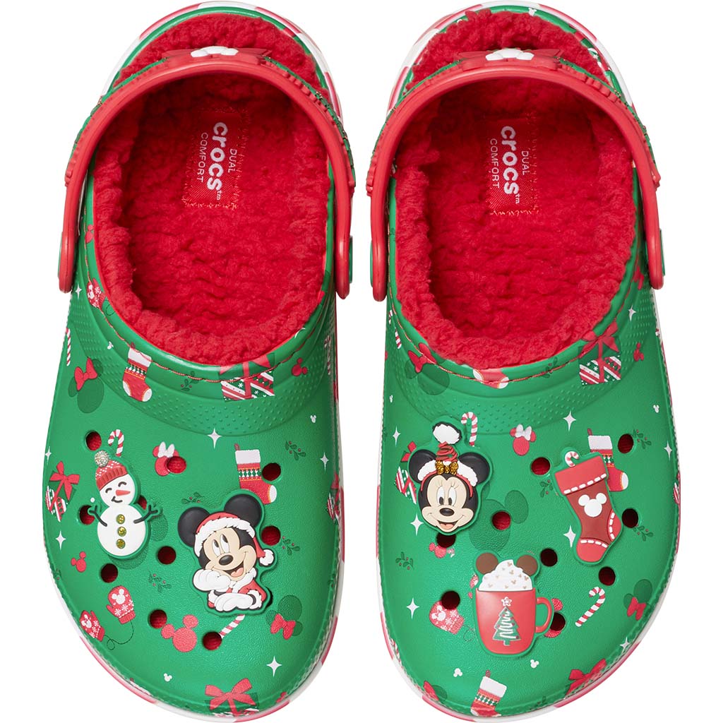 Mickey Xmas Lined Classic Clog Kids